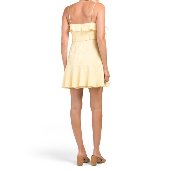 BCBGeneration Womens Belted Ruffle Mini Dress Size 16 - Picture 2 of 11